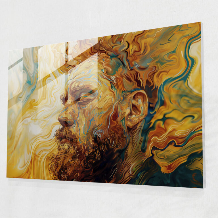 Vincent Van Gogh Glass Wall Art - Self-Portrait - Vincent Van Gogh, Modern Art, Glass Art, Wall Decoration