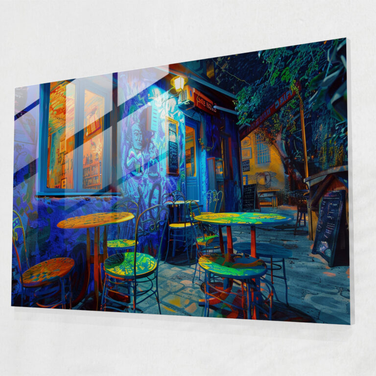 Vincent Van Gogh Glass Print - Cafe Terrace At Night - Vincent Van Gogh, Wall Decoration, Vincent Van Gogh, Glass Art