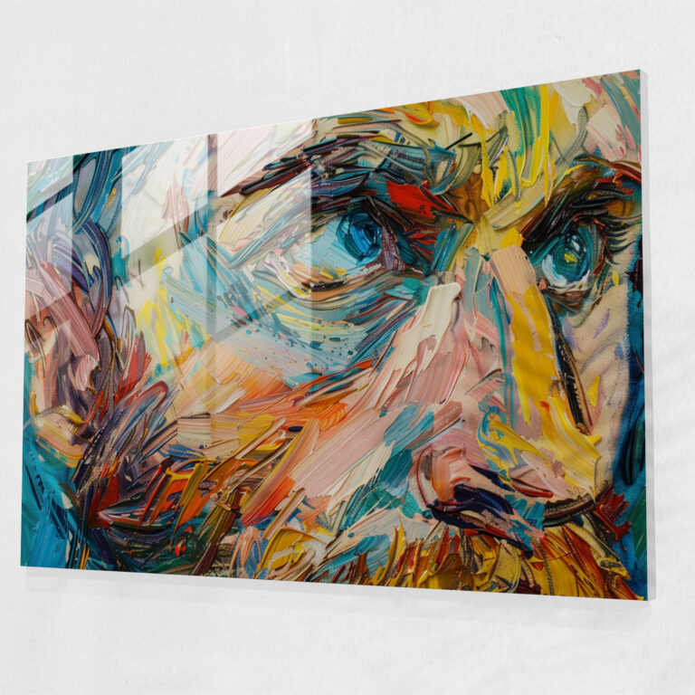 Vincent Van Gogh Glass Print - Self-Portrait - Vincent Van Gogh, Wall Decoration, Vincent Van Gogh, Modern Art