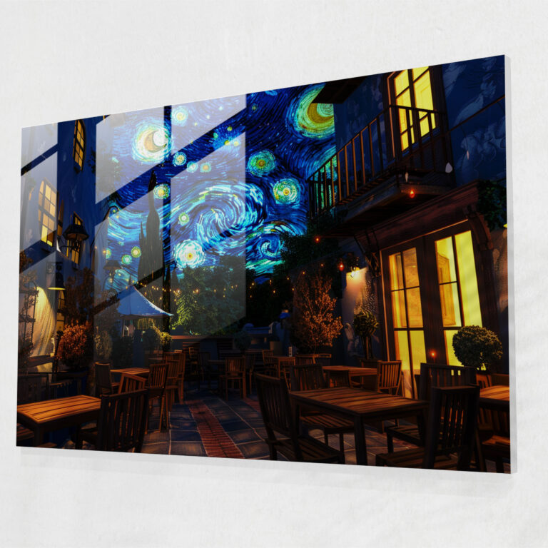 Vincent Van Gogh Home Decoration - Cozy Cafe Terrace - Vincent Van Gogh, Vincent Van Gogh, Glass Art, Home Decoration
