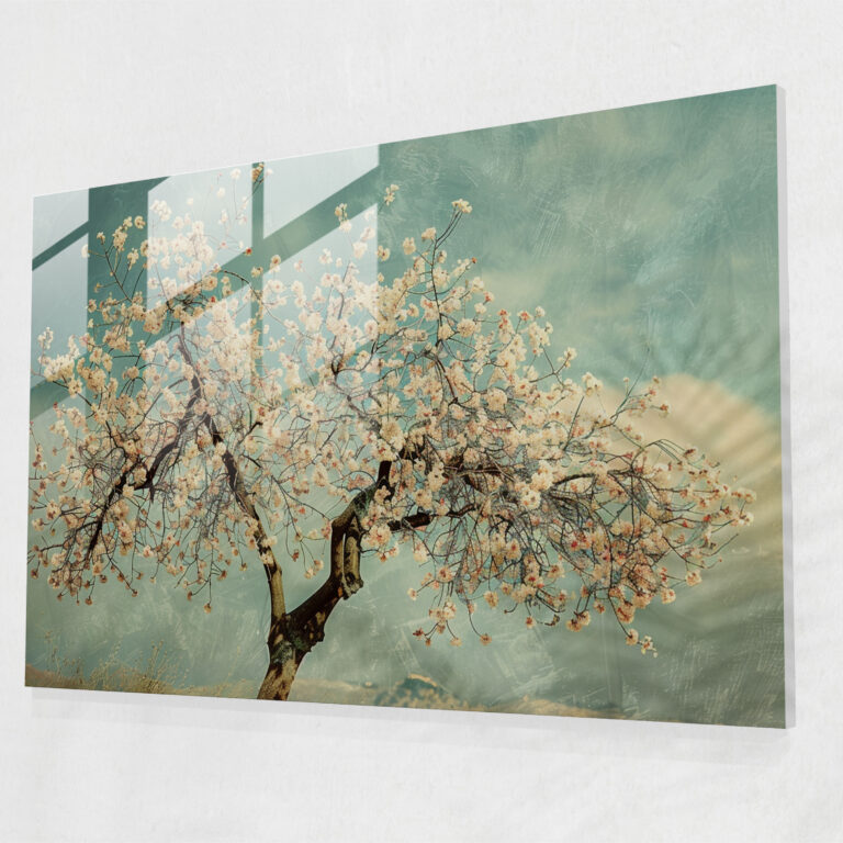 Vincent Van Gogh Glass Art - Delicate Almond Blossoms - Vincent Van Gogh, Glass Art, Modern Art, Vincent Van Gogh