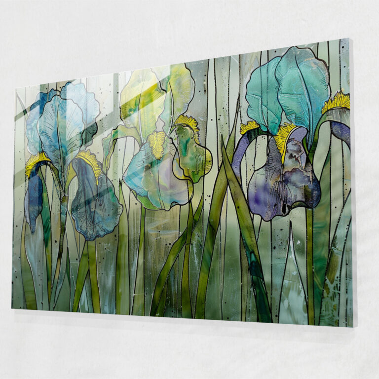 Vincent Van Gogh Irises Glass Print - Vincent Van Gogh, Modern Art, Glass Print, Home Decoration