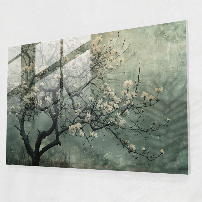 Vincent Van Gogh Blossoming Almond Tree Glass Print - Vincent Van Gogh, Vincent Van Gogh, Glass Print, Modern Art