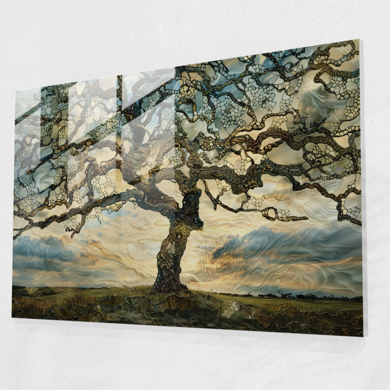 Vincent Van Gogh The Mulberry Tree Glass Print - Vincent Van Gogh, Vincent Van Gogh, Modern Art, Glass Print