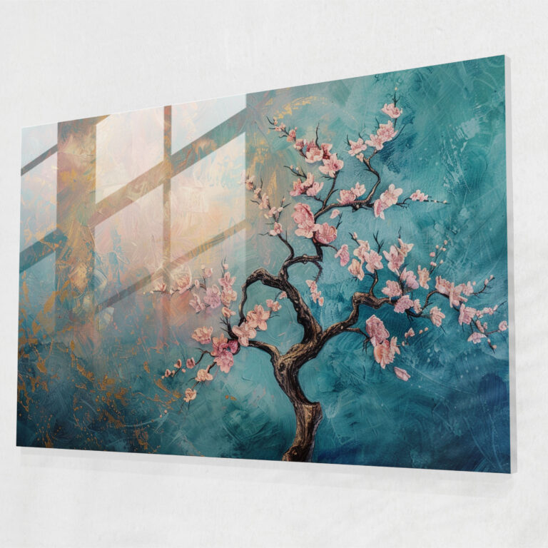 Vincent Van Gogh Glass Print - Blossoming Almond Tree - Vincent Van Gogh, Home Decoration, Modern Art, Vincent Van Gogh