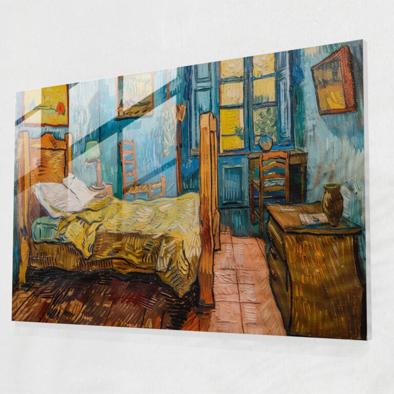 Bedroom In Arles Glass Art Wall Decoration - Vincent Van Gogh, Vincent Van Gogh, Wall Decoration, Home Decoration