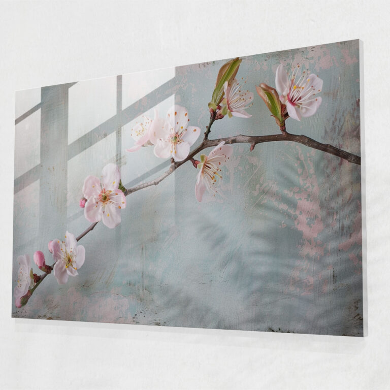 Almond Blossom Glass Wall Art Modern Art - Vincent Van Gogh, Modern Art, Glass Wall Art, Vincent Van Gogh