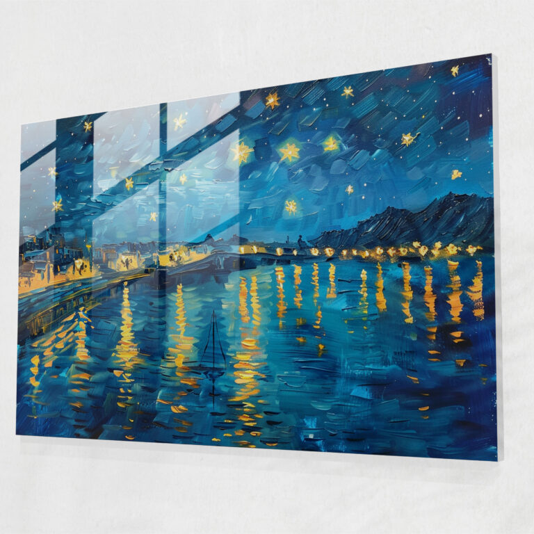 Vincent Van Gogh Glass Wall Art Home Decoration - Vincent Van Gogh, Wall Decoration, Home Decoration, Modern Art