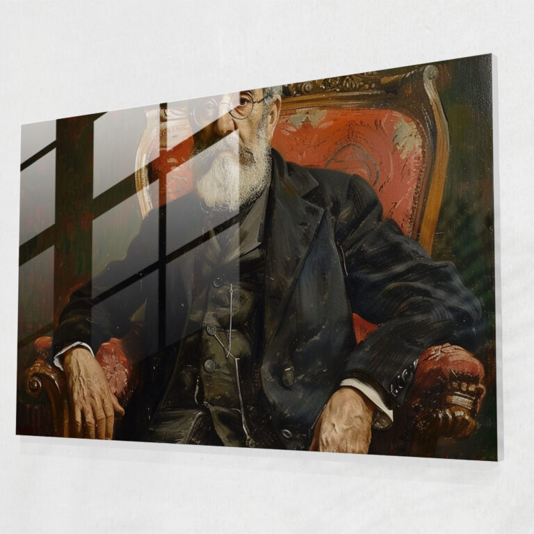 Vincent Van Gogh Portrait Of Dr. Gachet Home Decoration - Vincent Van Gogh, Vincent Van Gogh, Glass Art, Modern Art