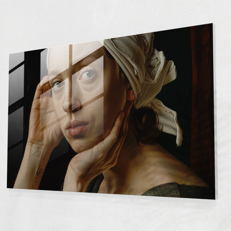 Vincent Van Gogh Self-Portrait With Bandaged Ear Home Decoration - Vincent Van Gogh, Vincent Van Gogh, Glass Print, Home Decoration