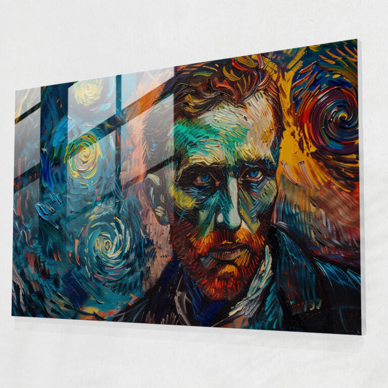 Vincent Van Gogh Glass Print: Self-Portrait Glass Wall Art - Vincent Van Gogh, Modern Art, Glass Print, Wall Decoration