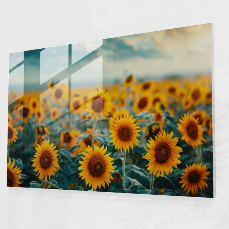 Sunflowers Glass Wall Art - Vincent Van Gogh, Wall Decoration, Home Decoration, Glass Print