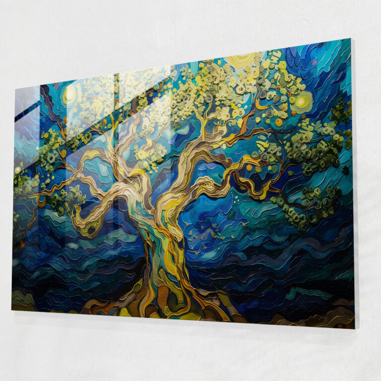 Vincent Van Gogh Glass Wall Art: Magical Mulberry Tree Forest - Vincent Van Gogh, Home Decoration, Vincent Van Gogh, Glass Wall Art