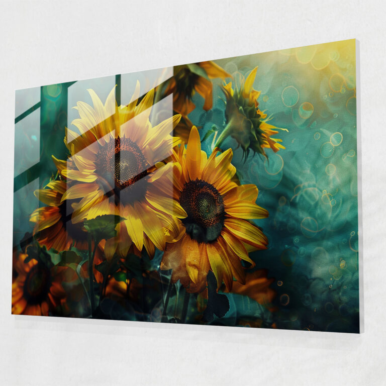 Sunflowers Glass Wall Art - Vincent Van Gogh, Glass Wall Art, Glass Art, Modern Art