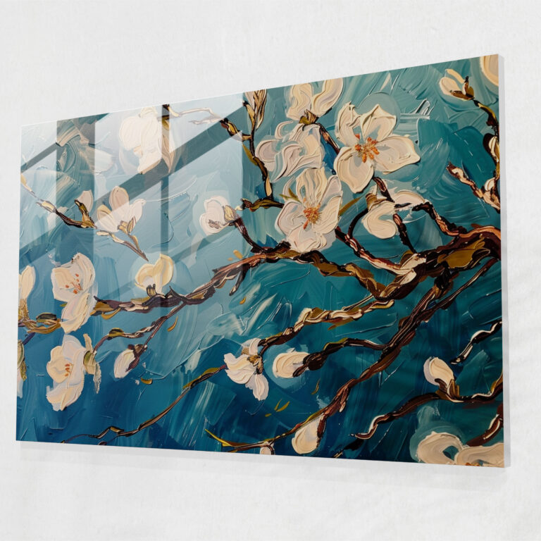 Almond Blossom Glass Wall Art - Vincent Van Gogh, Home Decoration, Glass Print, Modern Art