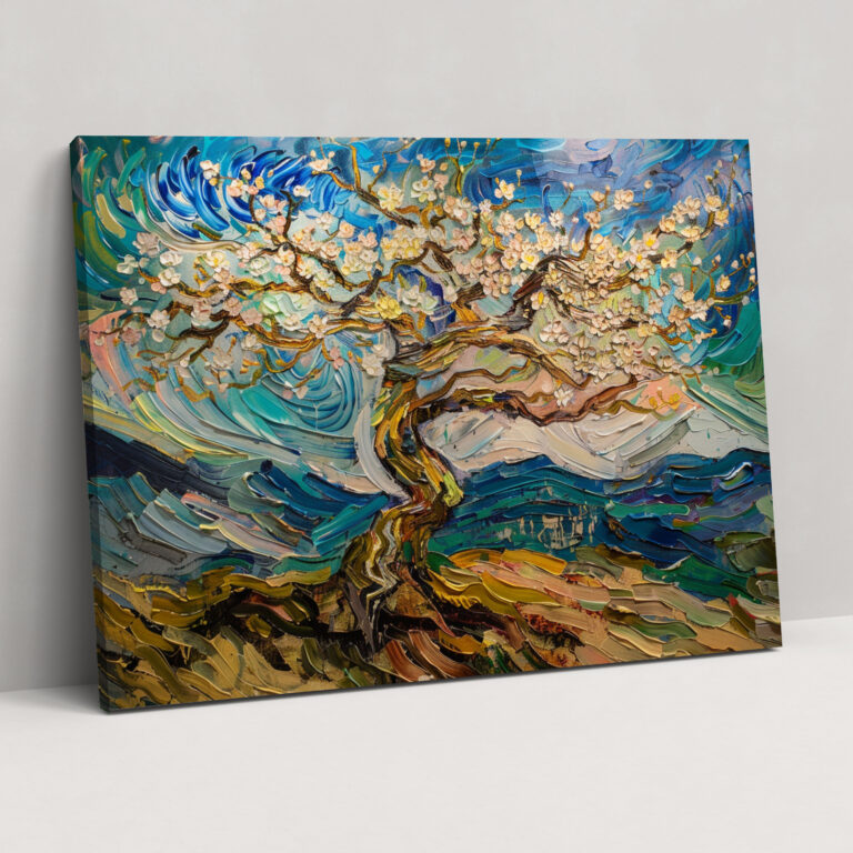 Blossoming Almond Tree Canvas Print - Vincent Van Gogh, Wall Decoration, Vincent Van Gogh, Wall Art
