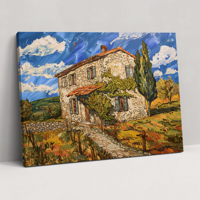 Farmhouse In Provence Canvas Print - Vincent Van Gogh, Canvas Wall Art, Wall Decoration, Canvas