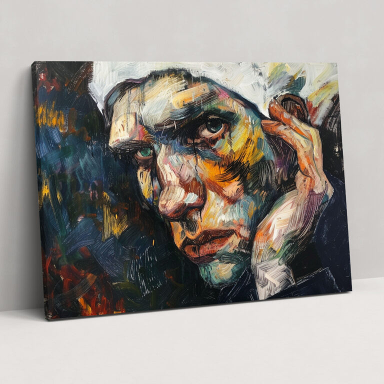 Vincent Van Gogh Self Portrait Canvas Print - Vincent Van Gogh, Wall Decoration, Canvas Wall Art, Home Decoration