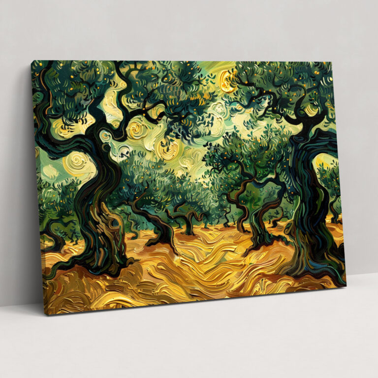 Vincent Van Gogh Olive Trees Canvas Print - Vincent Van Gogh, Wall Decoration, Home Decoration, Wall Art