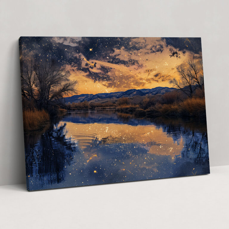 Vincent Van Gogh Starry Night River Wall Art - Vincent Van Gogh, Canvas, Vincent Van Gogh, Wall Art