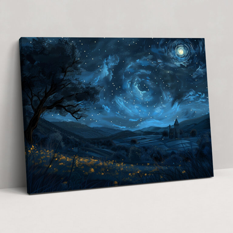 Vincent Van Gogh Starry Night Canvas Print - Vincent Van Gogh, Wall Decoration, Wall Art, Canvas