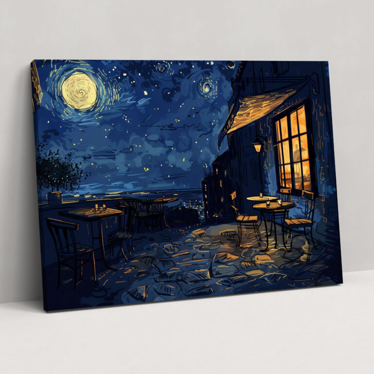 Vincent Van Gogh Cafe Terrace Canvas Print - Vincent Van Gogh, Wall Decoration, Canvas Print, Home Decoration