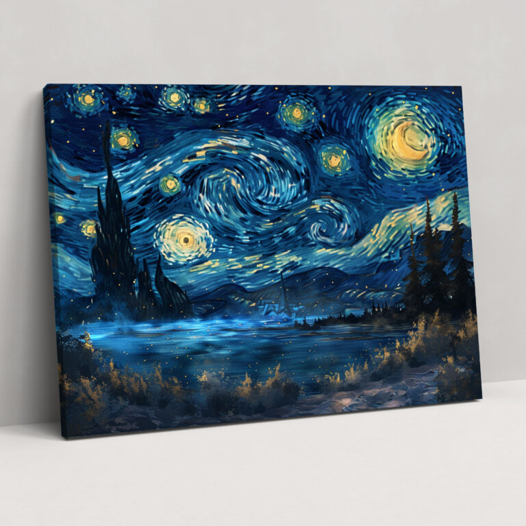 Vincent Van Gogh Starry Night Sky Wall Art - Vincent Van Gogh, Home Decoration, Wall Decoration, Wall Art