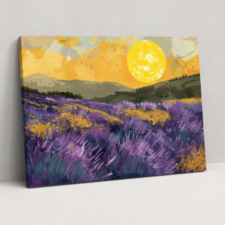 Vincent Van Gogh Lavender Fields Canvas Print - Vincent Van Gogh, Canvas Wall Art, Vincent Van Gogh, Canvas