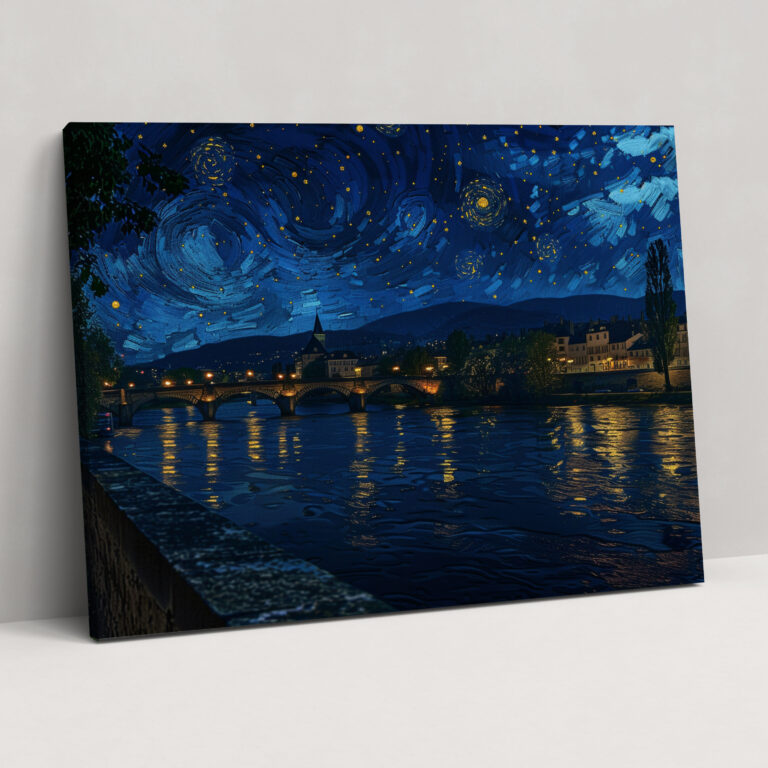 Starry Night Over The Rhone Canvas Print - Vincent Van Gogh, Canvas Print, Vincent Van Gogh, Home Decoration