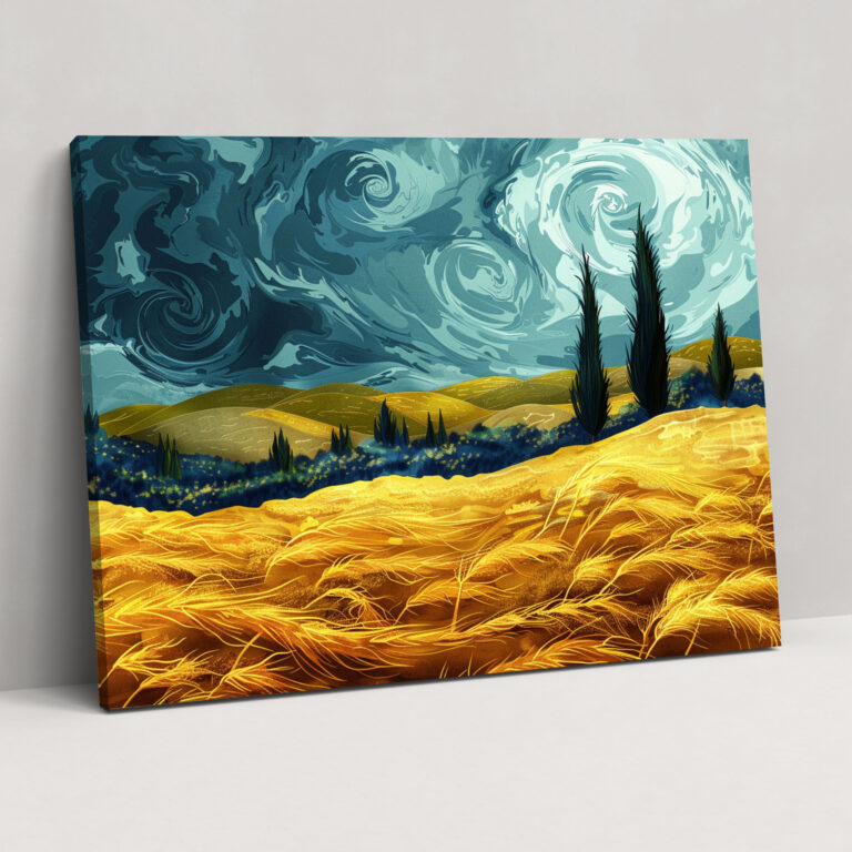 Wheatfield With Cypresses Canvas Print - Vincent Van Gogh, Vincent Van Gogh, Home Decoration, Canvas Wall Art