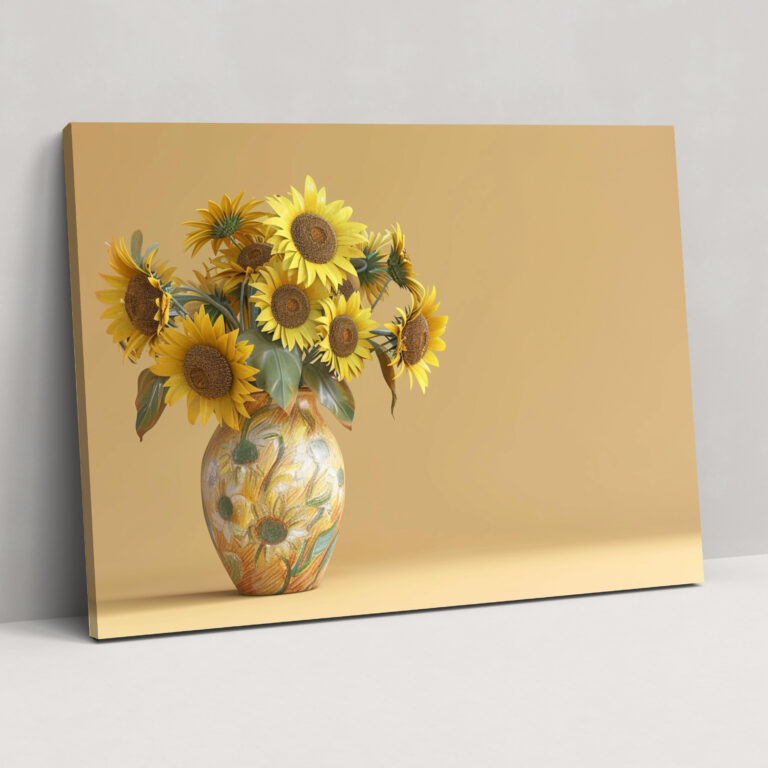 Vase With Twelve Sunflowers Canvas Print - Vincent Van Gogh, Vincent Van Gogh, Wall Decoration, Home Decoration