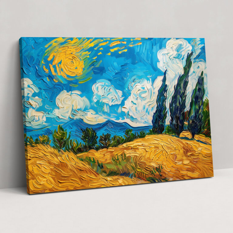 Vincent Van Gogh Wheat Field Canvas Print - Vincent Van Gogh, Wall Art, Canvas, Home Decoration