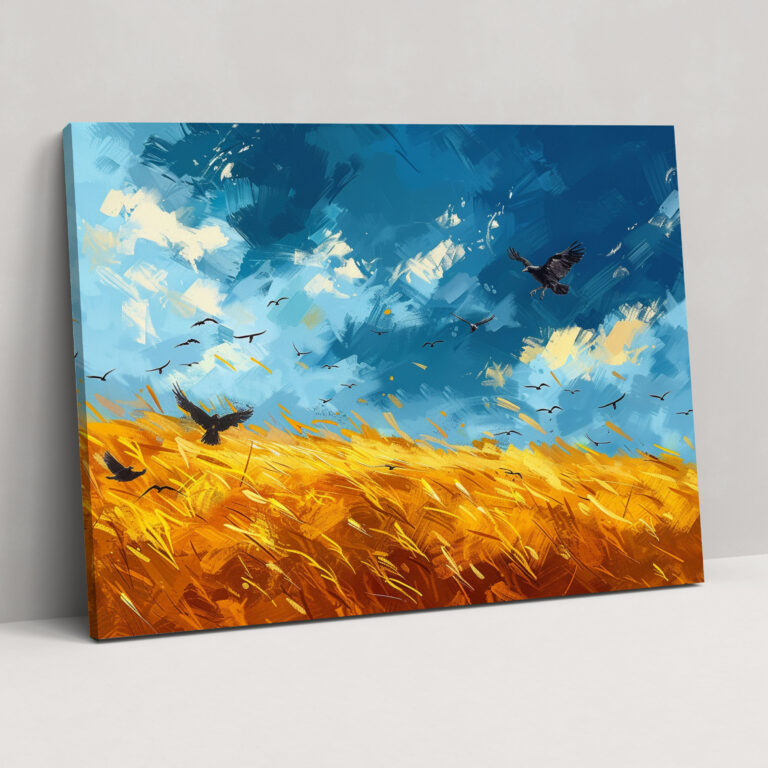 Wheatfield With Crows Vincent Van Gogh Wall Decoration - Vincent Van Gogh, Canvas Print, Wall Art, Home Decoration