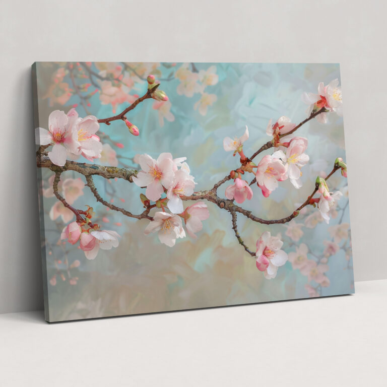 Almond Blossom Vincent Van Gogh Canvas Print - Vincent Van Gogh, Almond Blossom, Wall Decoration, Vincent Van Gogh