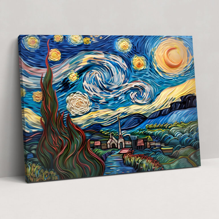 Vincent Van Gogh Starry Night Canvas Print - Vincent Van Gogh, Home Decoration, Wall Decoration, Vincent Van Gogh