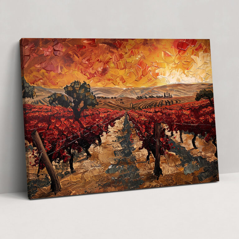 Vincent Van Gogh The Red Vineyard Canvas Print - Vincent Van Gogh, Home Decoration, Canvas, Wall Art