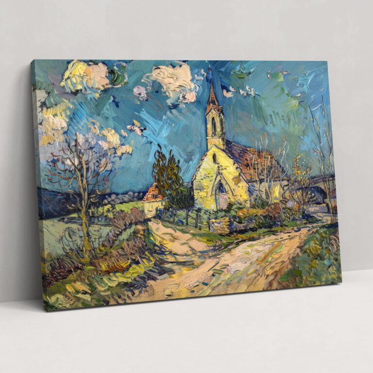 Vincent Van Gogh Church At Auvers Canvas Print - Vincent Van Gogh, Vincent Van Gogh, Home Decoration, Wall Art