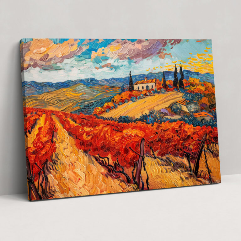 Vincent Van Gogh Red Vineyard Canvas Print - Vincent Van Gogh, Home Decoration, Canvas Print, Vincent Van Gogh