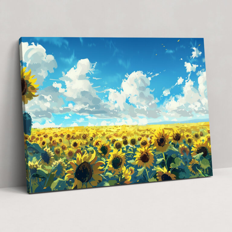 Sunflower Fields Van Gogh Wall Art - Vincent Van Gogh, Wall Decoration, Home Decoration, Vincent Van Gogh