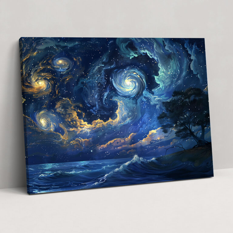 Starry Night Clouds Van Gogh Canvas Print - Vincent Van Gogh, Wall Art, Canvas Print, Canvas