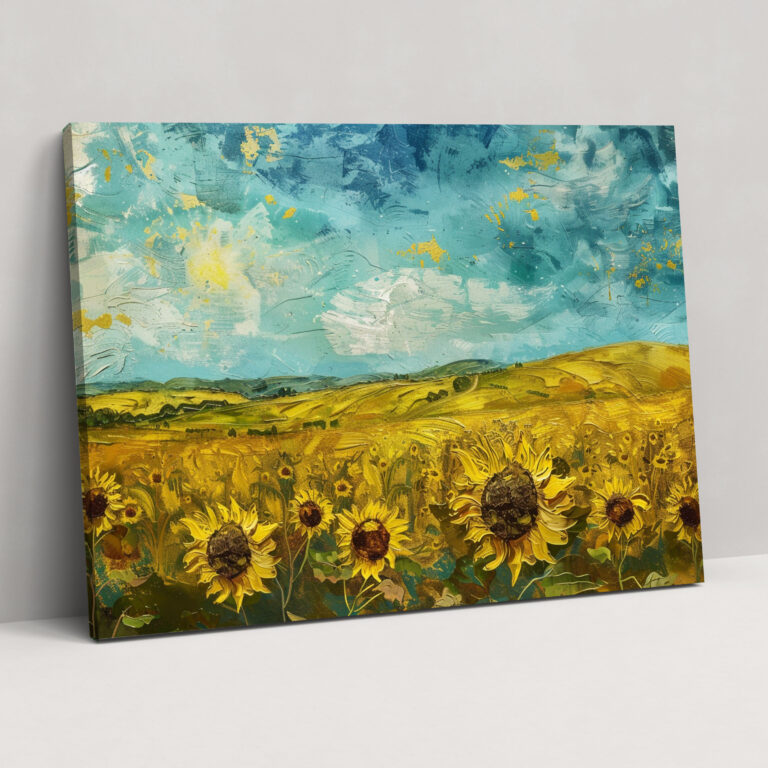 Vincent Van Gogh Sunflower Field Wall Art - Vincent Van Gogh, Home Decoration, Wall Decoration, Wall Art