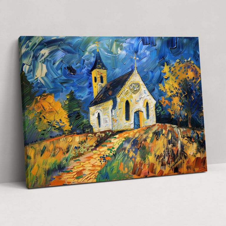 Vincent Van Gogh Church At Auvers Wall Art - Vincent Van Gogh, Canvas Wall Art, Wall Art, Vincent Van Gogh