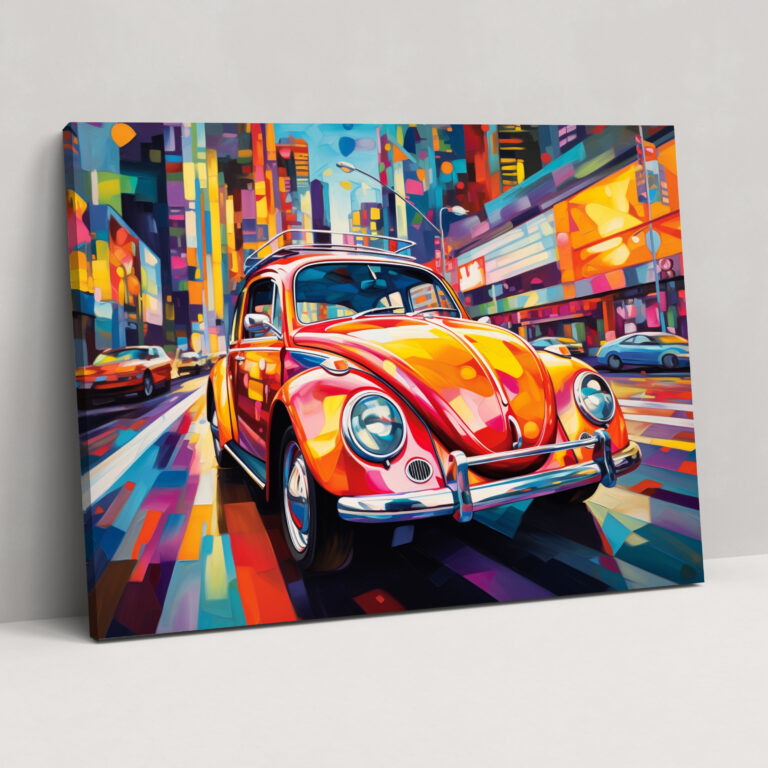 Volkswagen Beetle Canvas Print - Volkswagen Beetle, Pop Art, Home Decoration, Canvas Print