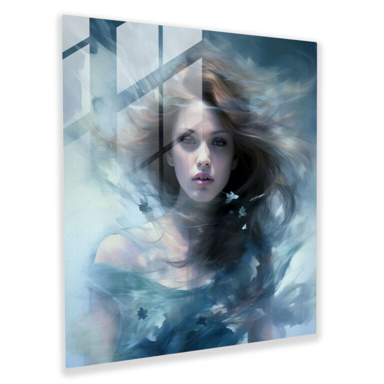 Woman: Glass Print - Woman, Glass Wall Art, Glass Print, Mystical