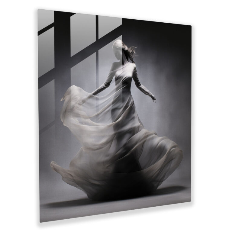 Woman Silhouette Glass Print - Woman, Woman, Elegant, Home Decoration