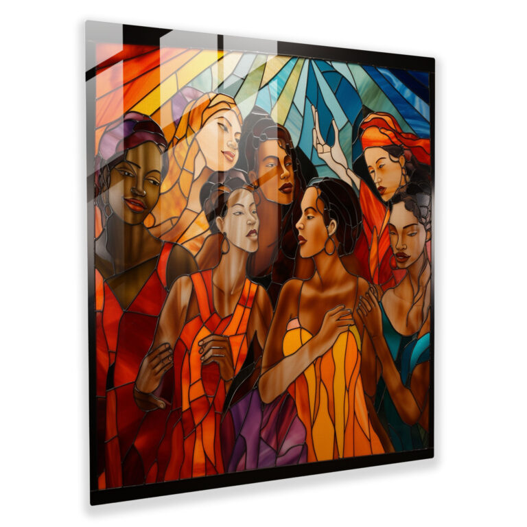 Woman Unity Glass Wall Art - Woman, Diverse, Unity, Glass Art