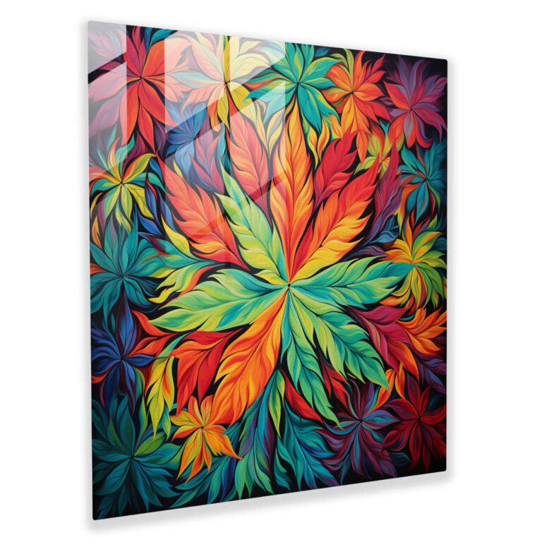 Weed Dream - Glass Print - Weed, Glass Wall Art, Modern Art, Relaxation