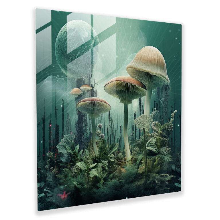 Weed Wonderland - Glass Print - Weed, Weed, Modern Art, Home Decoration