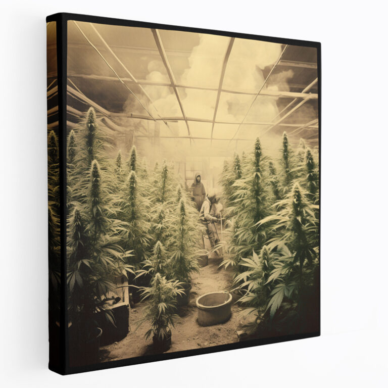 Vintage Weed Canvas Print - Weed, Nostalgic Art, Photograph, Vintage Art