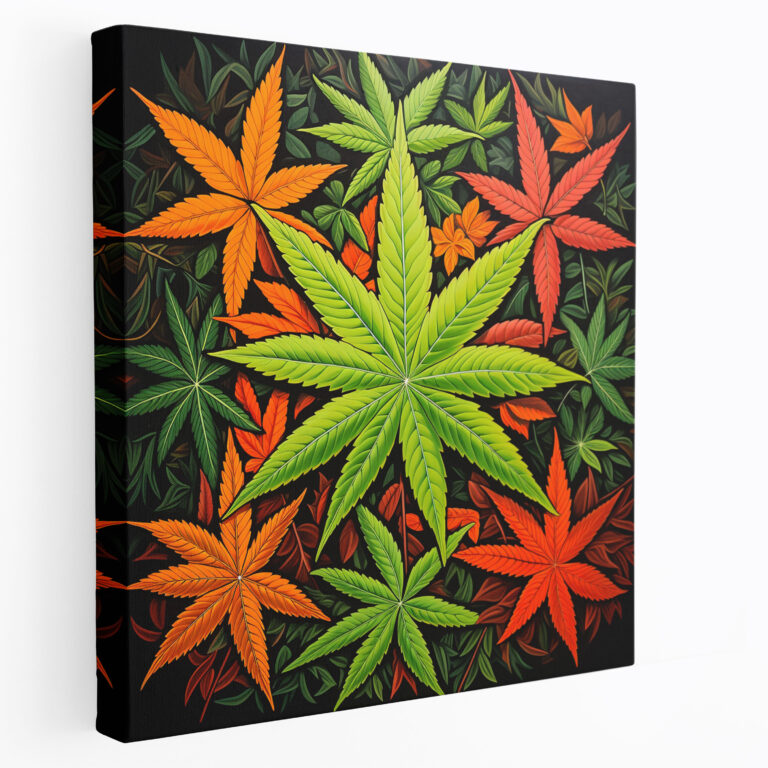 Weed Harmony Wall Art - Weed, Geometric, Modern, Harmony